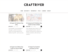 Tablet Screenshot of craftriver.com